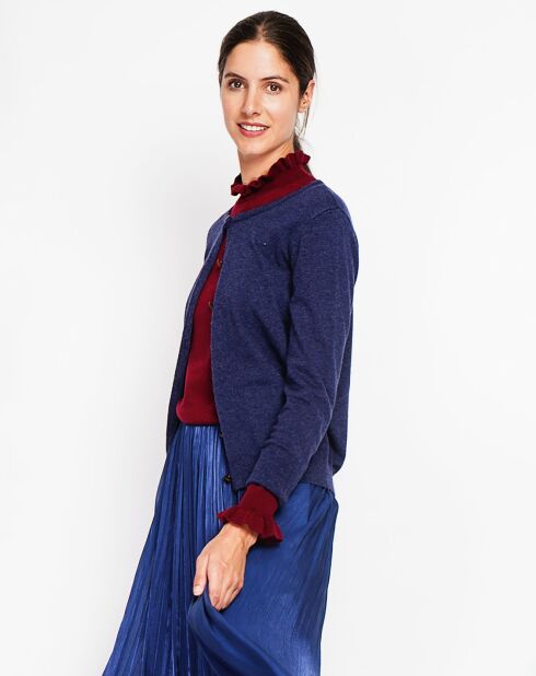 Cardigan Perrine bleu nuit