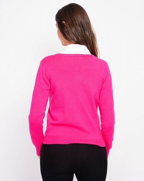 Cardigan Perrine fushia