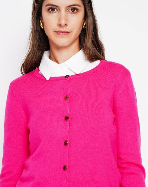 Cardigan Perrine fushia