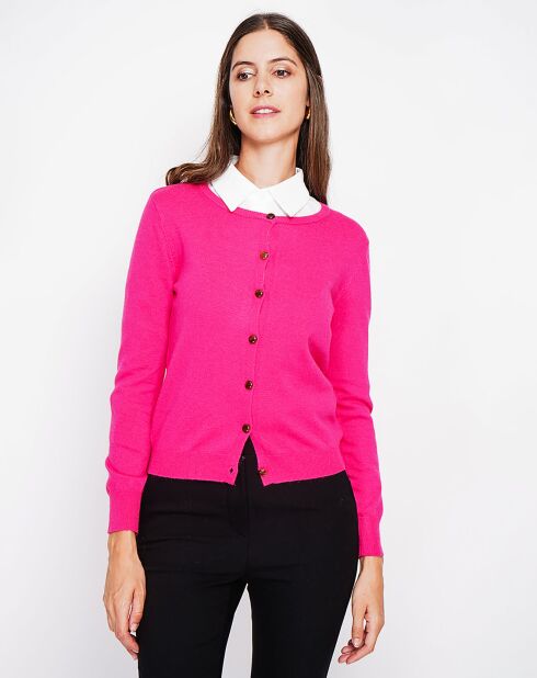 Cardigan Perrine fushia