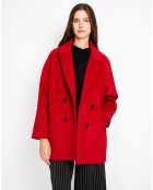 Manteau Sandra bordeaux