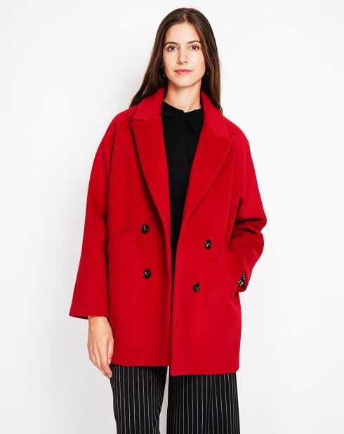 Manteau Sandra bordeaux