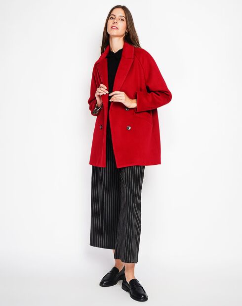 Manteau Sandra bordeaux