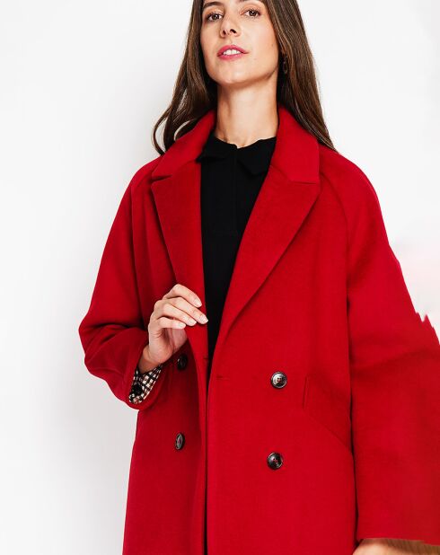 Manteau Sandra bordeaux