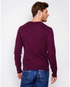 Pull Pierre bordeaux