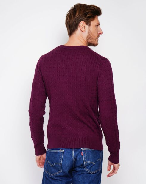 Pull Pierre bordeaux