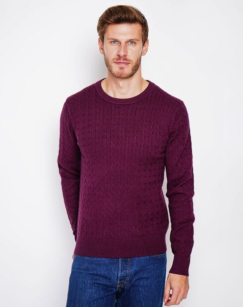Pull Pierre bordeaux