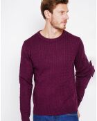 Pull Pierre bordeaux