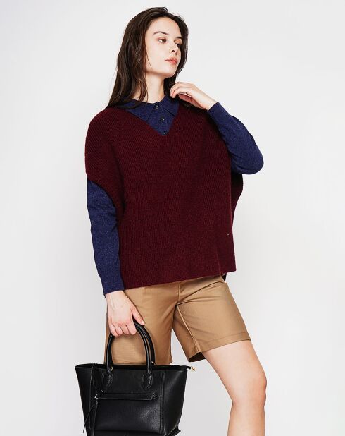 Pull Victoire bordeaux
