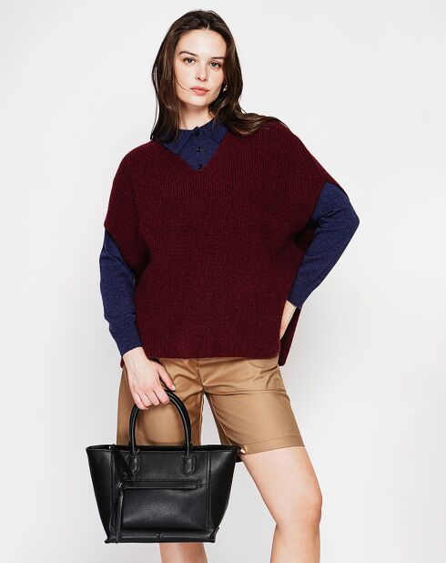 Pull Victoire bordeaux