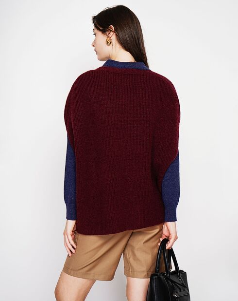 Pull Victoire bordeaux