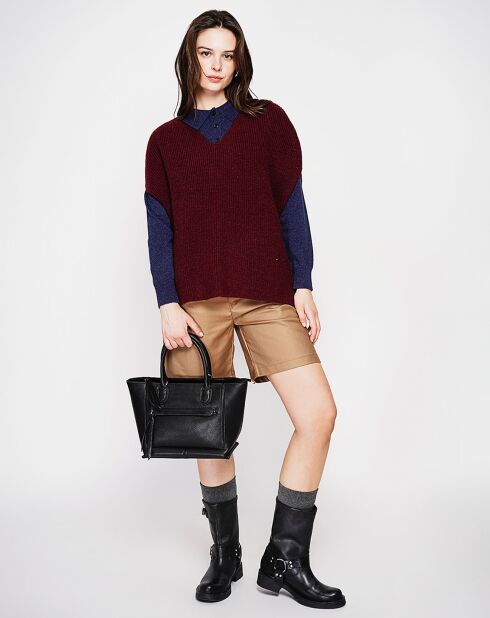Pull Victoire bordeaux