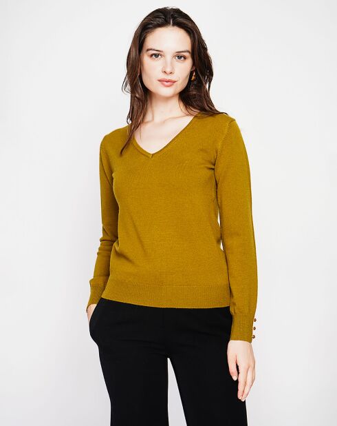 Pull Juliette vert olive