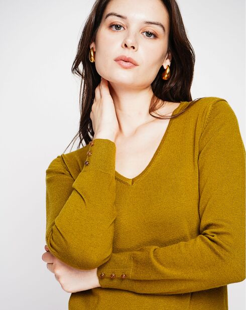 Pull Juliette vert olive