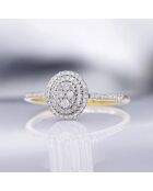 Bague Beauty Queen Diamants 0.20 ct or jaune