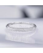 Bague Alliance Foch Diamants 0.15 ct or blanc