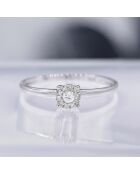 Bague Akna Diamants 0.11 ct or blanc