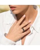 Bague Setar Diamant 0.127 ct & Saphir 0.127 ct or jaune