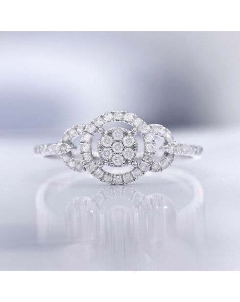 Bague Infini Diamant 0.31 ct or blanc
