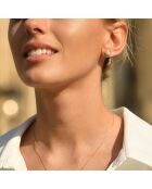 Mitsa Diamantohrringe mit 0,21 ct und Perlen aus Gelbgold