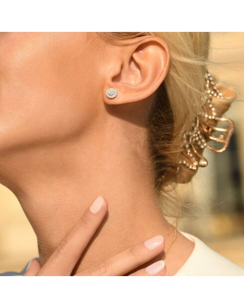 Boucles d'oreilles Canberra Diamant 0.44 ct or blanc