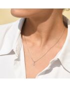 Pendentif Idylle Diamants 0.06 ct or blanc