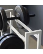 Support pour haltères blanc - 52x17x54.3 cm