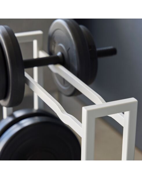Support pour haltères blanc - 52x17x54.3 cm