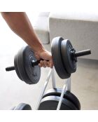 Support pour haltères blanc - 52x17x54.3 cm