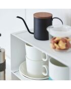 Etagère de cuisine empilable  blanc - 30.5x14x14 cm