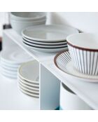 Etagère de cuisine empilable  blanc - 30.5x14x14 cm
