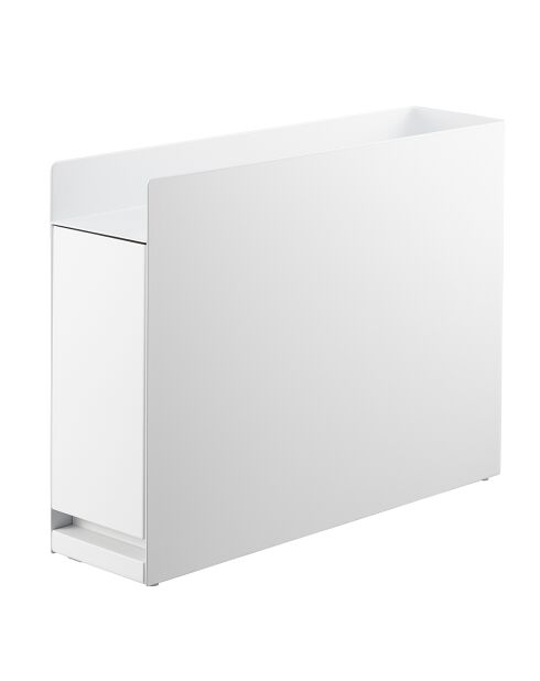 Etagère à épices coulissante blanche - 12.5x50-93x36.7 cm