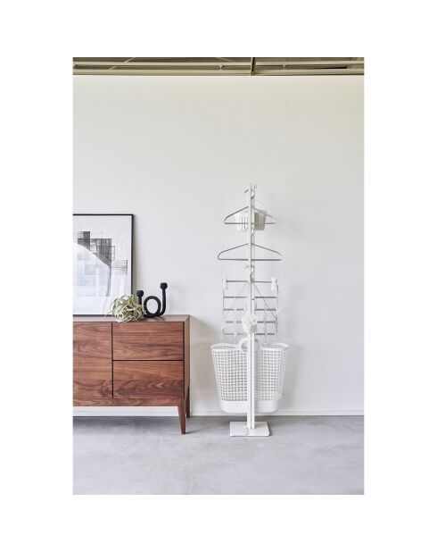 Opvouwbaar droogrek voor binnen wit - 175x25x160 cm