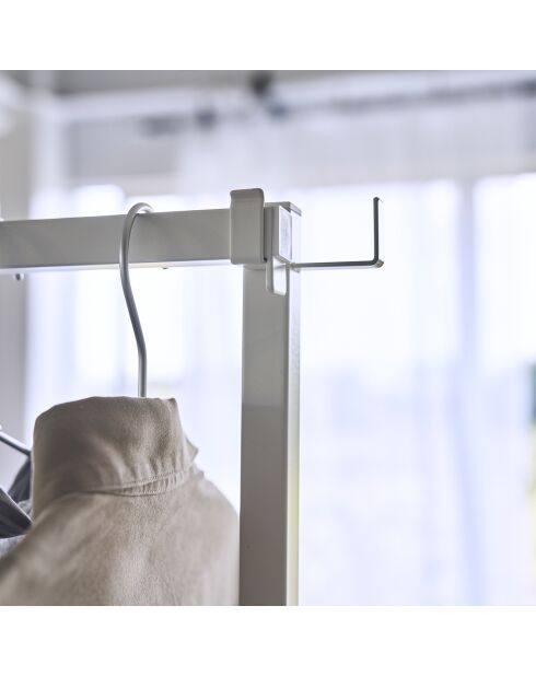 Faltbarer Wäscheständer für den Innenbereich weiß - 175x25x160 cm