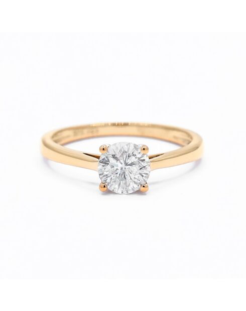Bague Solitaire Délicate Diamant 0.5 ct or jaune