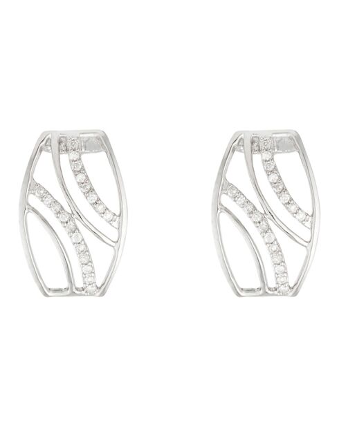 Boucles d'oreilles Shéhérazade Diamants 0.11 ct or blanc