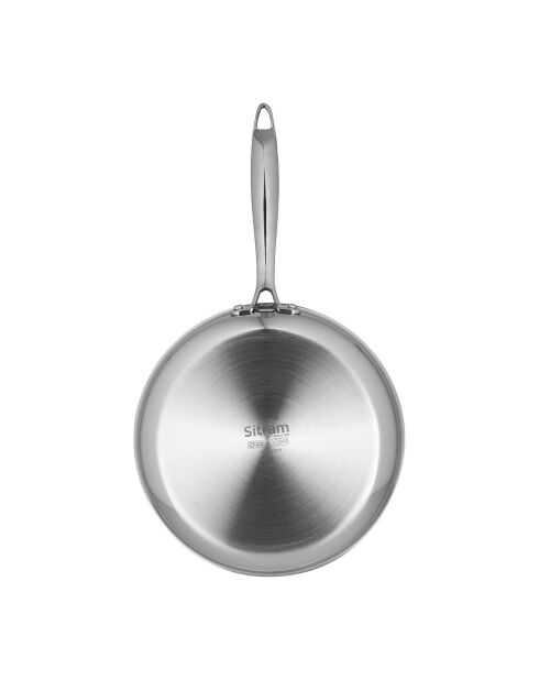 Poele Inox grise - D.24 cm