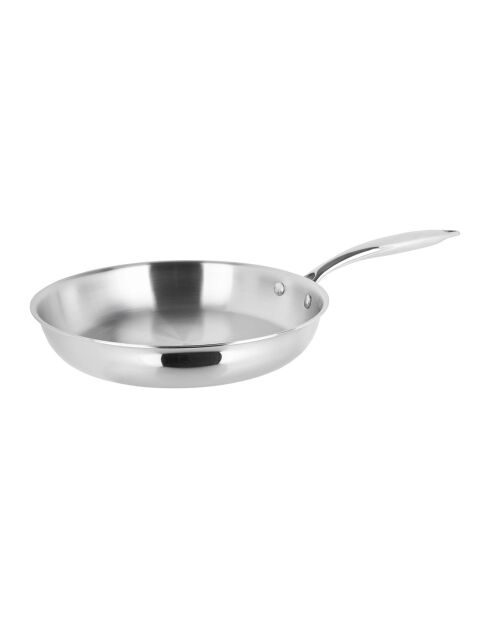 Poele Inox grise - D.24 cm