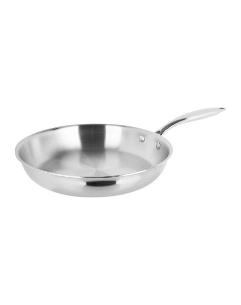 Poele Inox grise - D.24 cm