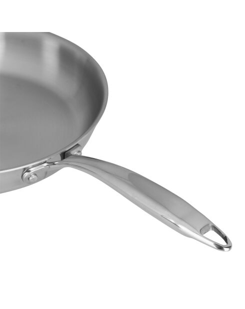 Poele Inox grise - D.24 cm