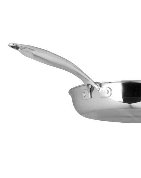 Poele Inox grise - D.24 cm