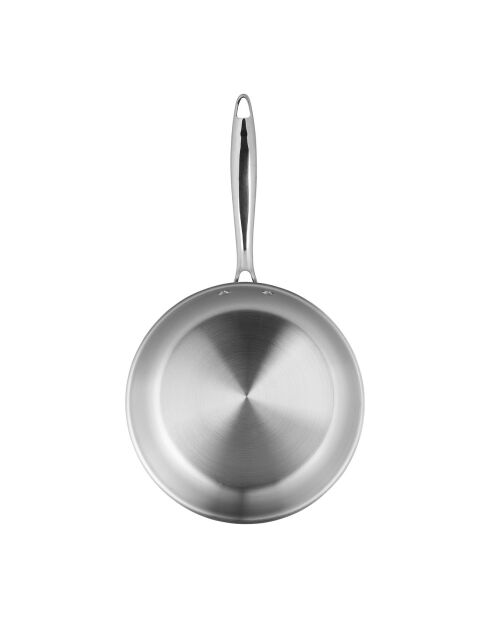 Poele Inox grise - D.24 cm