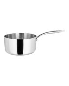 Grauer Kochtopf aus Edelstahl - D.20 cm