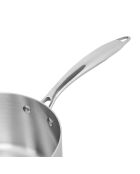 Grauer Kochtopf aus Edelstahl - D.20 cm