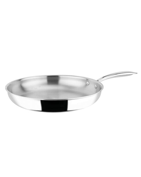 Poele Inox grise - D.30 cm