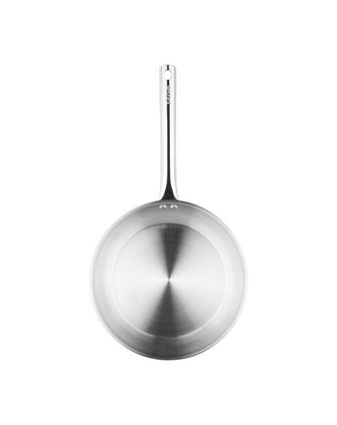 Poele Inox gris - D.28 cm