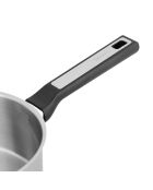 Grauer Kochtopf aus Edelstahl - D.20 cm