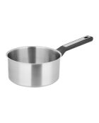 Grauer Kochtopf aus Edelstahl - D.20 cm