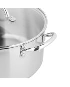 Grijze roestvrijstalen stoofpot - D.24 cm