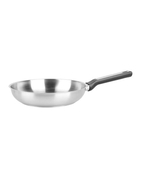 Poele Inox grise - D.22 cm